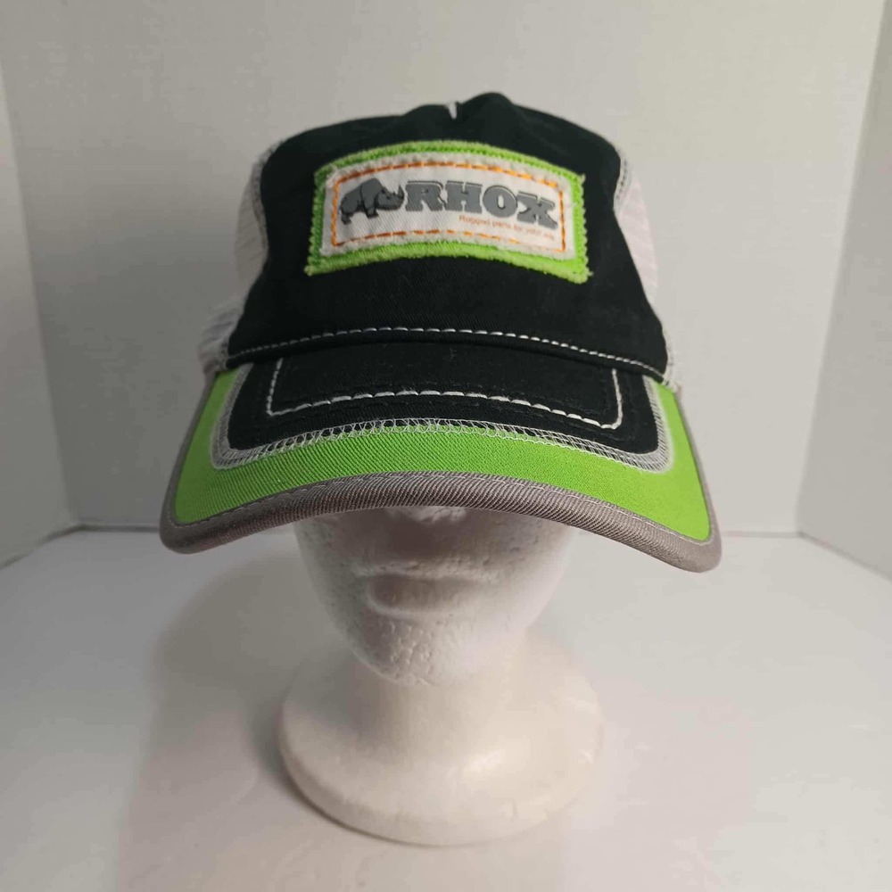 Rhox‎ Trucker Hat Cap America Black Green White Mesh Snapback Baseball Cap